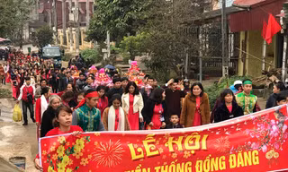 Rộn ràng Lễ hội chợ truyền thống Đồng Đăng *ảnh: Duy Chiến