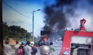 Hiện trường vụ cháy. Ảnh: TL