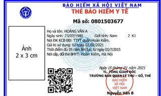 Chưa sử dụng thẻ bảo hiểm y tế gắn chíp, chỉ đổi mẫu mã