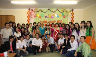 Du học sinh đón Tết.