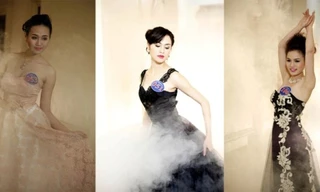 Người đẹp Kinh Bắc kiêu sang trong trang phục dạ hội