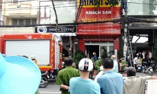 Hiện trường vụ cháy.