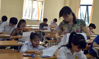 Ảnh: Thí sinh dự môn thi đầu tiên