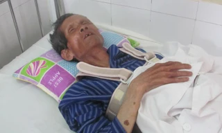 Ông Điều đang điều trị tại bệnh viện.