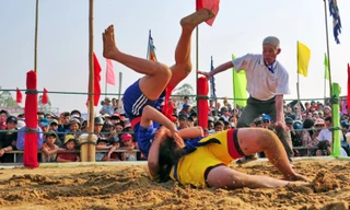 Dự thi ảnh: Đấu vật ngày xuân