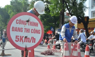 Đường Cầu Giấy ngày đầu cấm ô tô