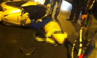 Hiện trường vụ tai nạn. Ảnh: Otofun.