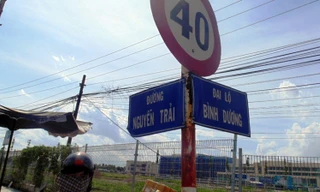 Tên đường “Nguyễn Trãi” bị viết sai thành “Nguyễn Trãi” tồn tại suốt 5 năm. 