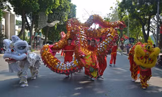Những màn múa Rồng đặc sắc 'hội tụ' tại Hà Nội
