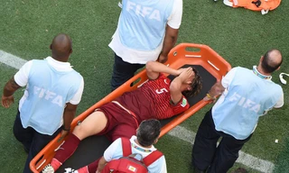 Coentrao đau đớn rời sân