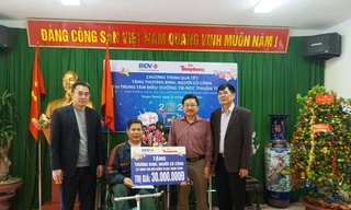 Ngân hàng BIDV trao tặng 30 triệu đồng cho Trung tâm điều dưỡng thương binh Thuận Thành (Bắc Ninh)