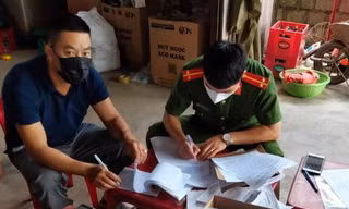 Đối tượng Cao Sơn Hải (trái).