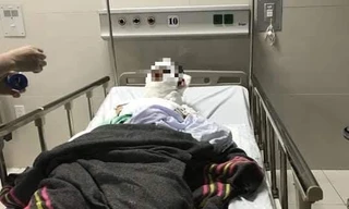 Nạn nhân đang được điều trị tại BV Hữu nghị Việt Nam - Cu Ba - Đồng Hới.