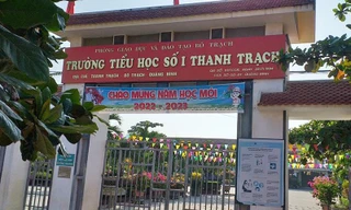 Trường TH Thanh Trạch - nơi xảy ra sự việc đáng tiếc
