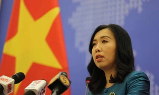 Người phát ngôn Bộ Ngoại giao Lê Thị Thu Hằng. (Ảnh: Như Ý)