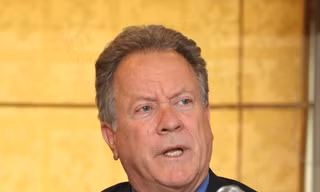 Giám đốc chương trình lương thực Liên Hợp quốc David Beasley phát biểu với báo chí Hàn Quốc. (Ảnh: Yonhap)