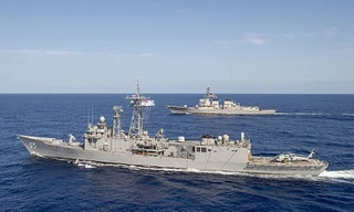 Tàu khu trục Preble của Mỹ. (Ảnh: Wikipedia)