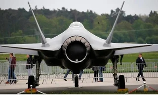 Một chiếc F-35 tham gia cuộc triển lãm ở Berlin vào tháng 4/2018. (Ảnh: Reuters)