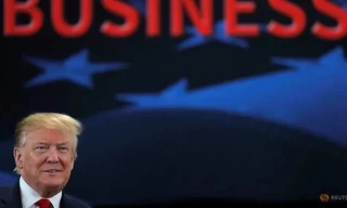 Tổng thống Mỹ Donald Trump dự một sự kiện ở Minnesota hôm 15/4. (Ảnh: Reuters)