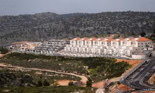 Một khu nhà định cư của Israel ở Bờ Tây. (Ảnh: Reuters)