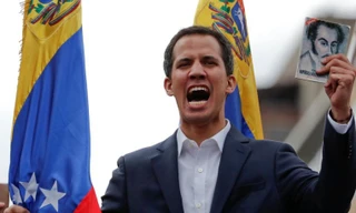Ông Juan Guaido, tổng thống lâm thời tự phong của Venezuela được Mỹ ủng hộ. (Ảnh: Reuters)