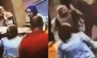 Ảnh cắt từ clip ghi lại vụ tấn công