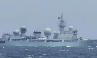 Philippines phát hiện 5 tàu chiến Trung Quốc đi vào vùng biển của họ trong tháng 7 và tháng 8 này. (Ảnh: Rappler)