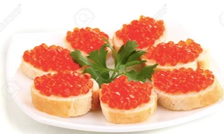 Ảnh minh hoạ món trứng cá muối đỏ