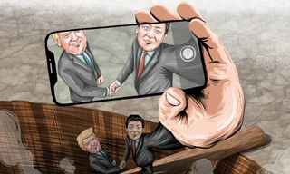 Lãnh đạo Mỹ - Trung vừa đồng ý đình chiến, nhưng triển vọng đạt được thỏa thuận vẫn mờ mịt. (Tranh minh họa: SCMP)