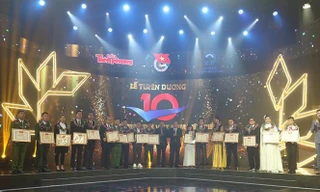 Toàn cảnh lễ tuyên dương Gương mặt trẻ Việt Nam tiêu biểu năm 2018