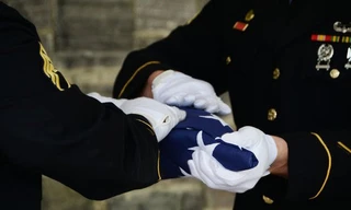 Một phần nghi thức trong tang lễ của các quân nhân.