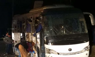 Hiện trường vụ đánh bom.