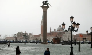 Thành phố Venice ngập nước do thủy triều dâng cao