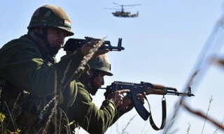 Quân đội Nga - Ấn bắt đầu tập trận Indra 2018. Ảnh: Tas