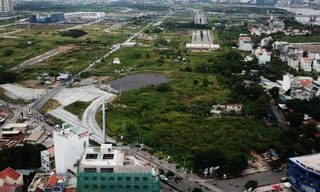 4,3 ha thuộc Khu phố 1, phường Bình An, quận 2 nằm tại góc đường Lương Định Của - Trần Não - đường 34 - đường 35. Ảnh: Zing