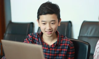 ‘Thần đồng âm nhạc’ Võ Minh Quang. Ảnh: Thanh Hùng