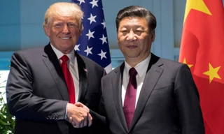 Tổng thống Mỹ Donald Trump và Chủ tịch Trung Quốc Tập Cận Bình .