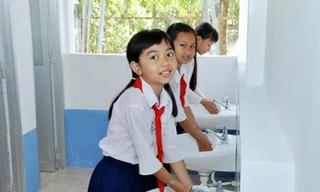 Cấp nước sạch và nhà vệ sinh trường học ở nông thôn được trú trọng đầu