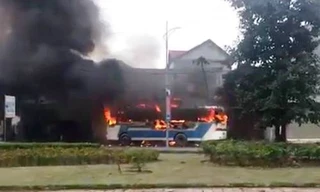 Hiện trường vụ cháy. Ảnh: Bình Minh