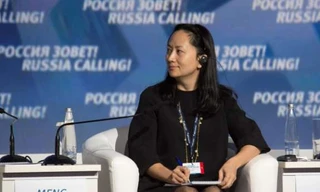 Giám đốc tài chính toàn cầu của hãng công nghệ Huawei- bà Mạnh Vãn Chu. ẢnhL Reuters