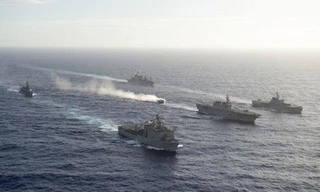  Lực lượng phòng vệ Nhật Bản chuẩn bị cho cuộc tập trận Keen Sword 2018. Ảnh: JSDF