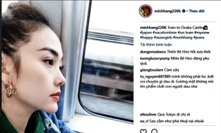 Minh Hằng tiếp tục khoe cằm nhọn dần đều theo thời gian