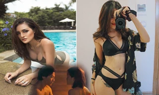 Nhan sắc bốc lửa của sao nữ đóng cảnh nóng 100% với Bảo Sơn