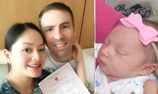 Lan Phương khoe ảnh 'công chúa' lai Tây mới sinh 