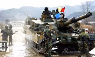 Siêu tăng K-2 Hàn Quốc xuất hiện trên biên giới Triều Tiên