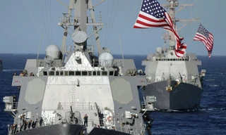 Sức mạnh quân sự của Mỹ đang bị Nga, Trung Quốc đe dọa. Ảnh: AP