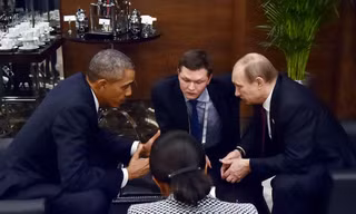 Tổng thống Nga Vladimir Putin (phải) và người đồng cấp Mỹ Barack Obama có thể hội đàm bên lề hội nghị G20 tại Trung Quốc. Ảnh: Tass