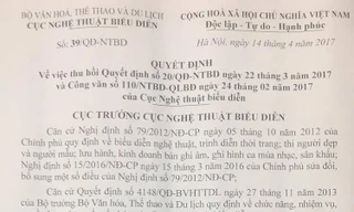 Cục chính thức thu hồi lệnh tạm dừng lưu hành 5 ca khúc trước 1975