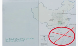 Hình ảnh bản đồ in “đường lưỡi bò” phi pháp sử dụng trong quảng bá du lịch ở Việt Nam