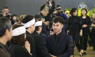 NSƯT Xuân Bắc, Phó Trưởng Ban Tang lễ đám tang NSND Anh Tú. Ảnh: Mạnh Thắng